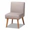 Baxton Studio Odessa Mid-Century Modern Grey Fabric and Walnut Brown Finished Wood 5-Piece Dining Nook Set 175-10843-10842-10980-10840-Zoro - alternate 2